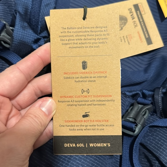 NWT Gregory Deva 60 Womens XS - NOCTURNE BLUE - Picture 6 of 10